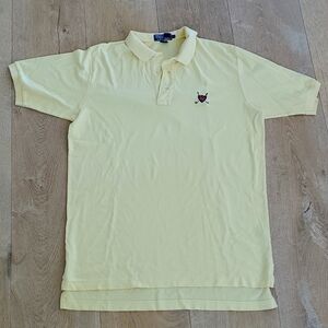 Polo by Ralph Lauren yellow polo top. Size Large